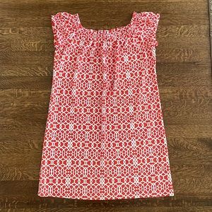 JUDE CONNALLY Orange Print Mini Dress Size Medium